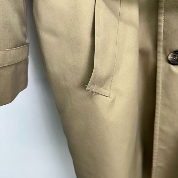 Eddie Bauer Women’s Vintage Goose Down Zip Out Lining Tan Wool Collar Trench Coa - Picture 10 of 16